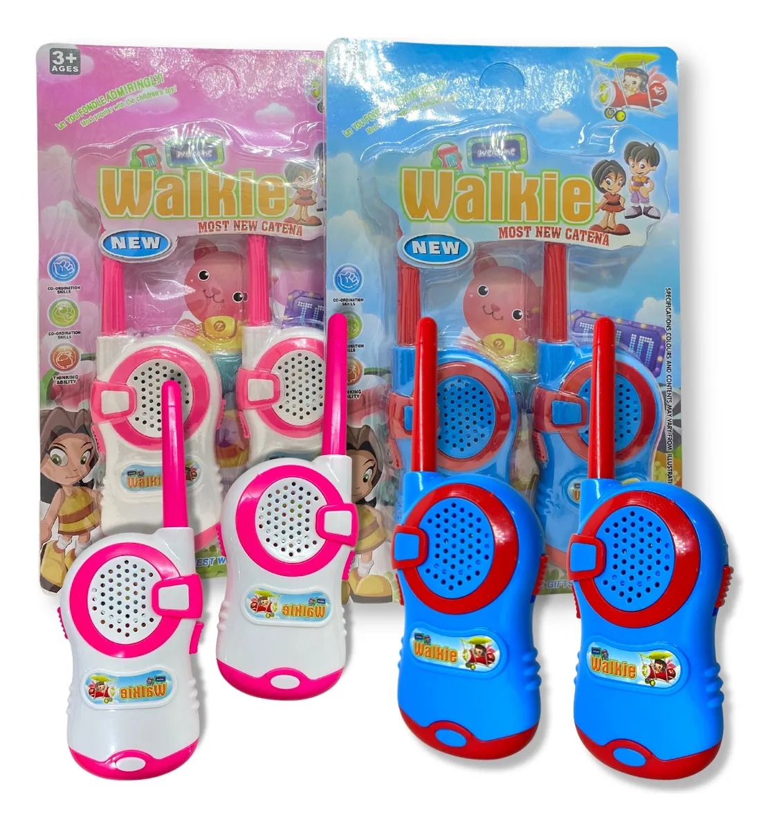Walkie Takie Radio Comunicador Infantil De Briquedo 100m Cor Masculino